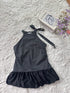 Halter Neck Design Polka Dot Tops